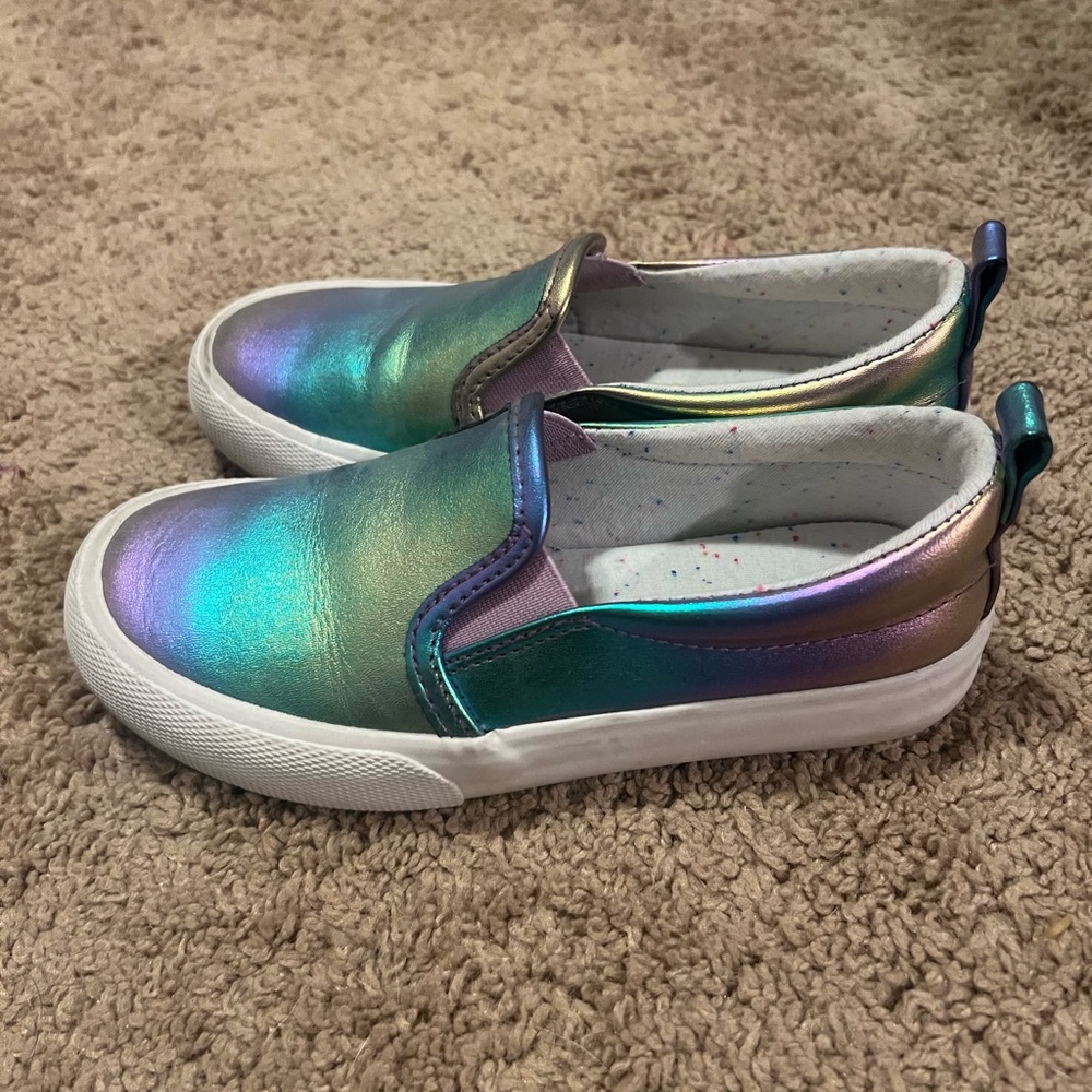Cat & Jack girls size 13 slip on shoes sneakers
